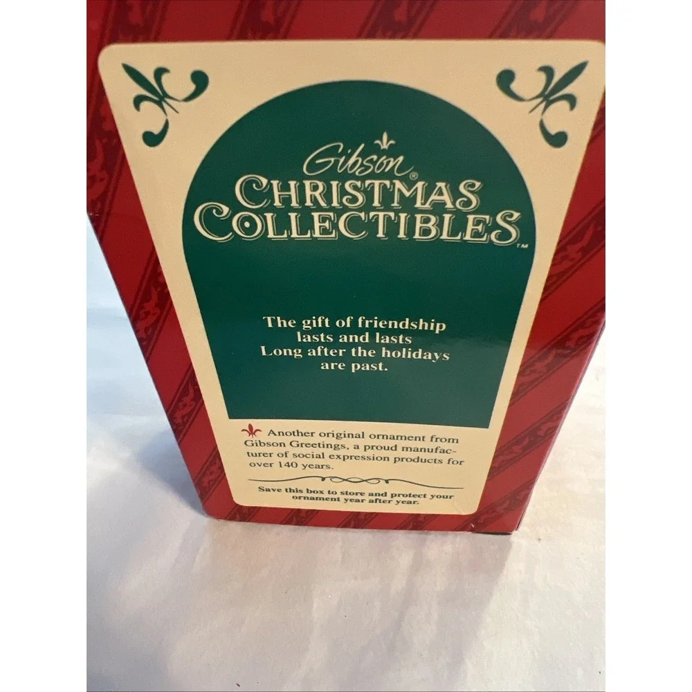 Special Friends'1994'Penguin Candy Cane-Gibson Christmas Collectibles Ornament